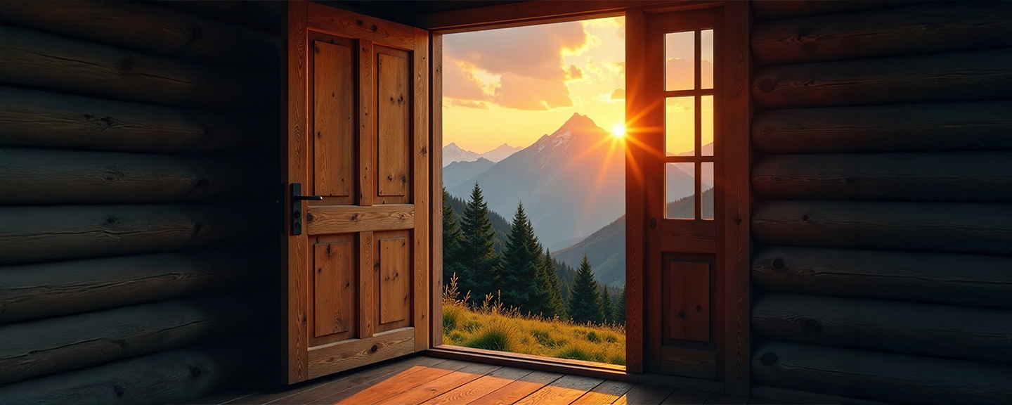 Obrázek produktu Dřevěné dveře