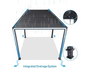 Obrázek 2 produktu Pergola bioklimatická INTRO DUO 4 x 4 m, hliník - do stěny