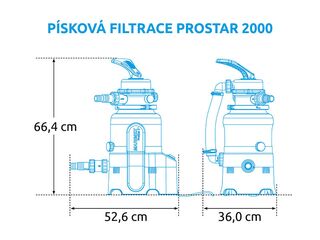 Obrázek 1 produktu Filtrace písková ProStar 2000 (bez hadic)