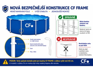 Obrázek 5 produktu Bazén CF FRAME 305 x 107 cm, modrý
