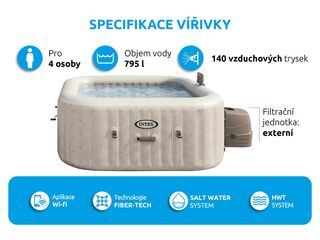 Obrázek 6 produktu Bazén vířivý nafukovací Pure Spa - Chevron Deluxe 4 AP