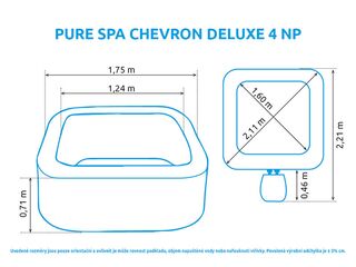 Obrázek 7 produktu Bazén vířivý nafukovací Pure Spa - Chevron Deluxe 4 AP