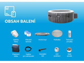 Obrázek 9 produktu Bazén vířivý nafukovací Pure Spa - Bubble Greywood Deluxe 4 AP