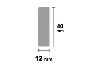 Obrázek 1 produktu Lišta podlahová AP35, bílá, 12x40x2700mm