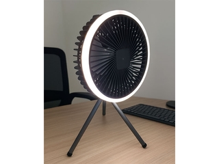 Obrázek 8 produktu Stolní ventilátor nabíjecí USB + světlo, šedá