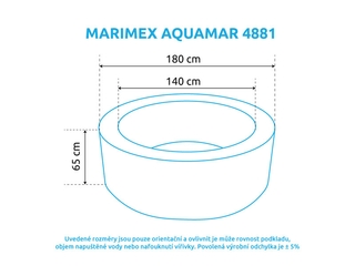 Obrázek 4 produktu Bazén vířivý MARIMEX AQUAMAR 4881 -zelený kruh pro 4