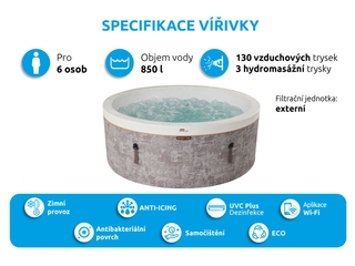 Obrázek 12 produktu Bazén vířivý MSPA COCOON-ECO F-CO066WE