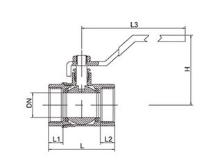 Obrázek 2 produktu Kulový ventil voda páka