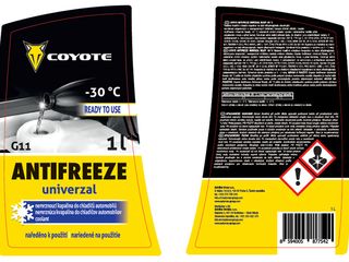 Obrázek 1 produktu Kapalina chladící G11 Univerzal READY -30°C 1L COYOTE