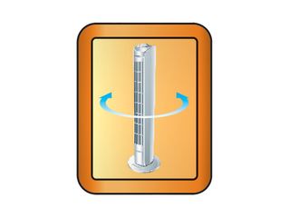 Obrázek 2 produktu Ventilátor sloupový, bílý, 80cm, 45W