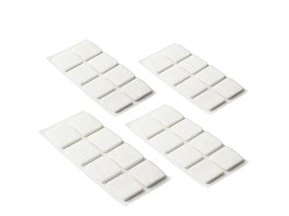 Obrázek 1 produktu Podložky filcové 20x20mm, samolepící, bílé, 32 ks