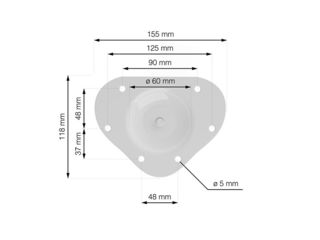 Obrázek 4 produktu Noha nábytková kulatá pr. 60x800mm, bílá