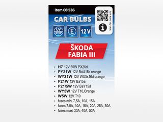 Obrázek 3 produktu Žárovky servisní box ŠKODA FABIA III H7