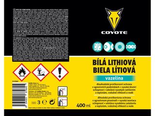 Obrázek 1 produktu Vazelína lithiová bílá 400 ml COYOTE