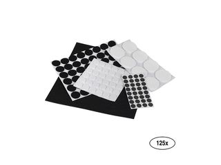 Obrázek 1 produktu Sada filcových podložek, bílá/černá, 125 ks