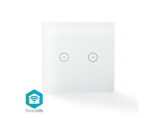 Obrázek 3 produktu Vypínač nástěnný dvojitý, SmartLife, Android™ / IOS / Sklo