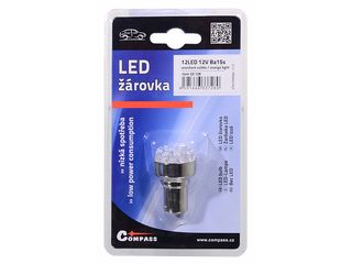 Obrázek 1 produktu Žárovka 12LED 12V Ba15s oranžová 1ks