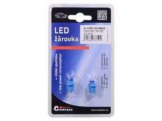 Obrázek 1 produktu Žárovka 1LED 12V B8,5d modrá 2ks