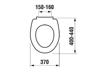 Obrázek 1 produktu Sedátko WC JIKA Zeta, 40-44 cm, TP, plast úchyty, bílé