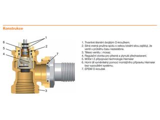 Obrázek 1 produktu HM termost.v. V-exakt přímý 3/8,