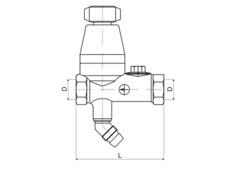 Obrázek 1 produktu Pojistný ventil bojler T 1847 1/2,