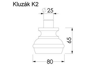 Obrázek 1 produktu Kluzák K2 nábytkový