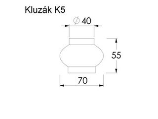 Obrázek 1 produktu Kluzák K5 nábytkový