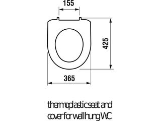 Obrázek 1 produktu Sedátko WC JIKA Lyra Plus, TP, pro závěsné wc, plast úchyty, bílé