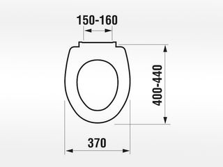 Obrázek 1 produktu Sedátko WC JIKA Zeta, 40-44 cm, plast úchyty, bílé