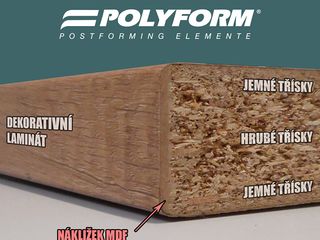 Obrázek 1 produktu Deska pracovní kuchyňská POLYFORM cement, 28x600x4100mm