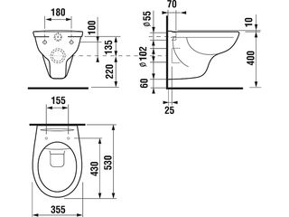 Obrázek 1 produktu WC závěsné Dino pack Rimless + sedátko Zeta Slowclose