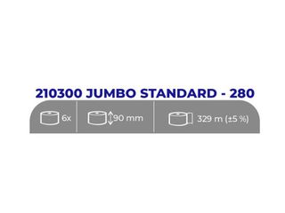 Obrázek 1 produktu Papír toaletní JUMBO 280 C