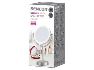 Obrázek 8 produktu Zrcátko kosmetické Sencor pr. 18 cm, podsvícení LED, nerez