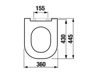 Obrázek 1 produktu Sedátko WC JIKA Mio Softclose, nerez úchyty, bílé