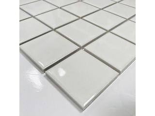 Obrázek 1 produktu Mozaika keramická lesklá bílá 48x48mm/306x306x6mm