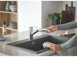 Obrázek 4 produktu Baterie dřezová Grohe Start, vytahovací duální sprška, chrom