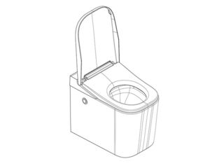 Obrázek 9 produktu WC stojící SAT OptimFlush - s integ. splachovací armaturou, sedátko softclose, z