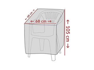 Obrázek 4 produktu Obal na stohovatelné židle ProGarden 68 x 68 x 105 cm, černý