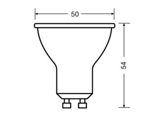 Obrázek 1 produktu Zdroj světelný LED LVPAR163536 2,8 W, 827, GU10, 3ks