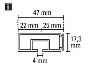 Obrázek 1 produktu Kolejnička GK 1, 150cm, bílá