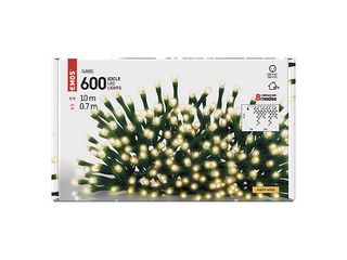 Obrázek 2 produktu Vánoční LED osvětlení 600ks, závěs 10x0,65 m, teplá bílá, 8 programů, venkovní