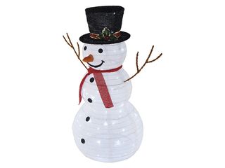 Obrázek 1 produktu Vánoční LED dekorace, sněhulák 80ks led, 90cm, studená bílá, venkovní