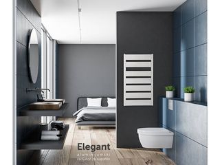 Obrázek 4 produktu Těleso koupelnové Elegant, 945x430, 551 W, hliník bílé