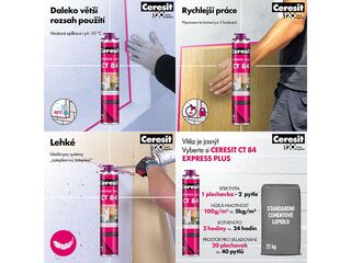 Obrázek 2 produktu Lepidlo PU na izolaci CT 84 Express plus 850ml