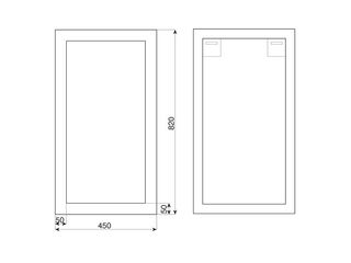 Obrázek 2 produktu Zrcadlo MDF 45x82 C rám