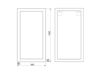 Obrázek 2 produktu Zrcadlo MDF 50x102 C rám