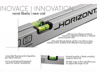 Obrázek 2 produktu Vodováha HORIZONT VVM 1000 mm 2 L+magnet
