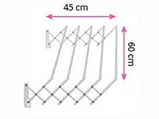 Obrázek 3 produktu Sušák harmonika TRIO 60 cm