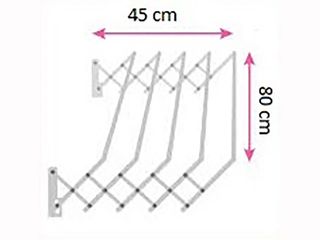 Obrázek 3 produktu Sušák harmonika TRIO 80 cm