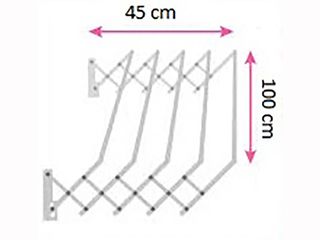 Obrázek 1 produktu Sušák harmonika TRIO 100 cm